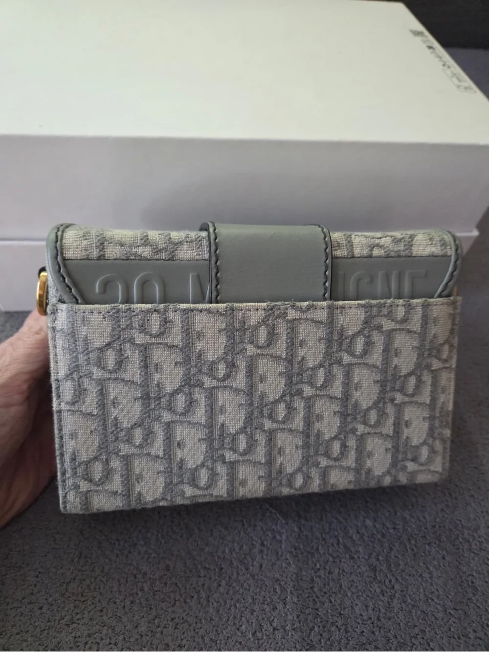 DIOR Women's 30 Montaigne Box Bag in DIOR Oblique Jacquard NWT